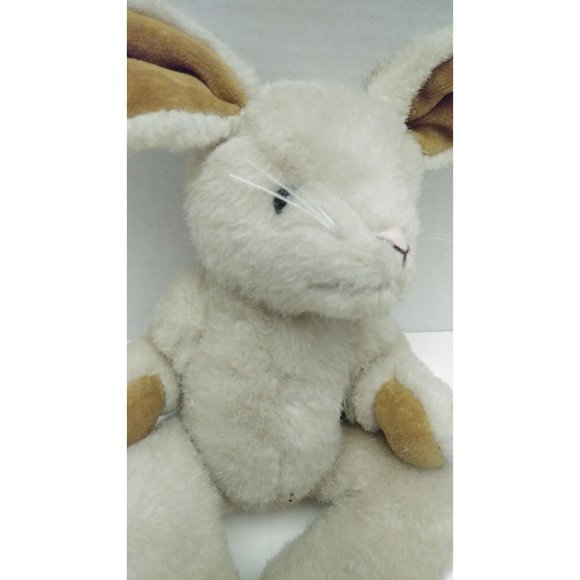 1990's Boyd's Bears Brown  Jointed Plush Bunny Rabbit Plush Toy 13" - Picture 5 of 10
